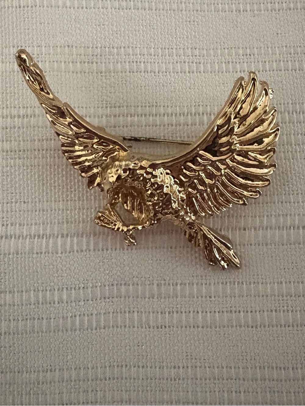 Gold-Tone Eagle Brooch